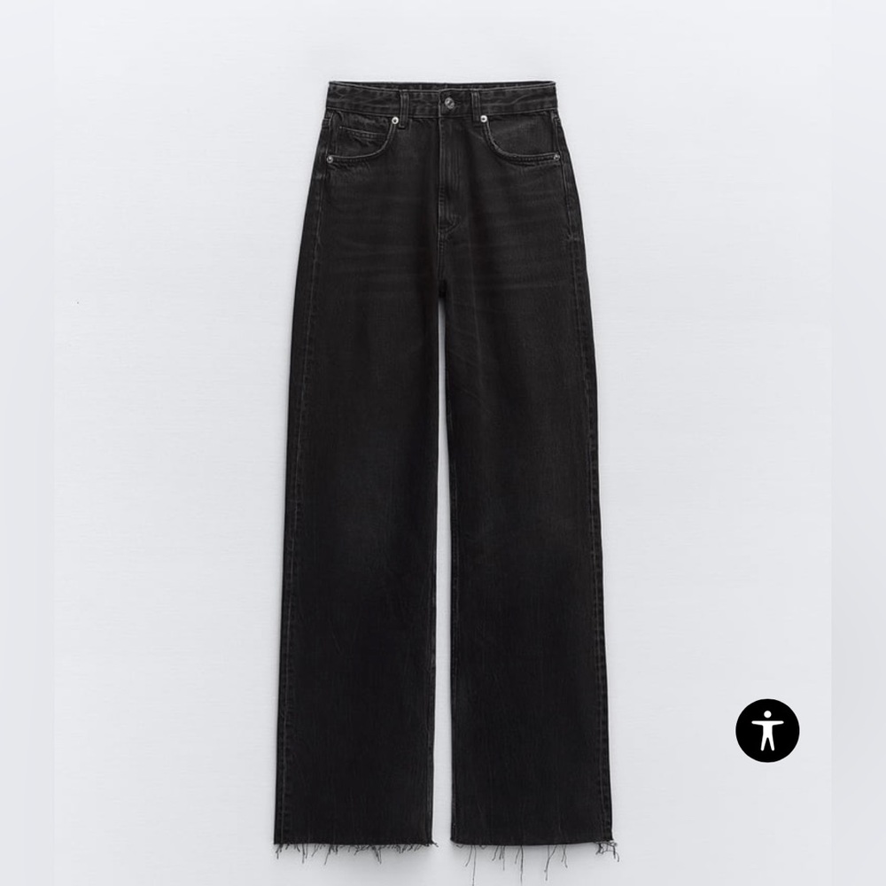 Zara High Rise Black Jean